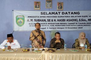 Reses Tahap Ketiga, H. M. Subhan, SE. Serap dan Perjuangkan Aspriasi Masyarakat
