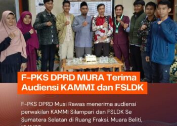 Terima Pengurus Daerah KAMMI Silampari dan FSLDK, Fraksi PKS DPRD Musi Rawas Siap Kolaborasi dan Sinergi